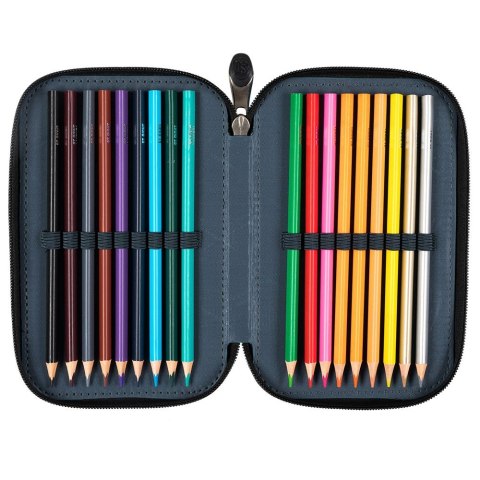 Piórnik Potrójny SPACE MOON z wyposażeniem St.Right (PC-05)