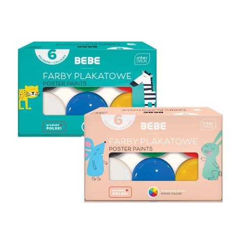 Farby plakatowe BB KIDS 6kol kolor: mix 6 kolor. Noster (5902277329868)