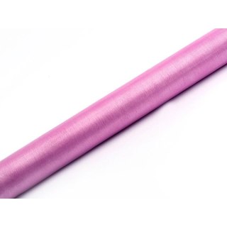 Organza organza Gładkax9 [mm x m] różowa Partydeco (ORPO -081)