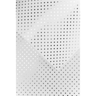 Papier ozdobny (wizytówkowy) metaliczne kropki srebrny A4 srebrny 200g Galeria Papieru (208933)