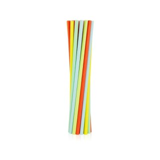 Słomka papierowe, pastelowy mix 6x197 mm/12szt. 12 szt Godan (SG-RPPM12)