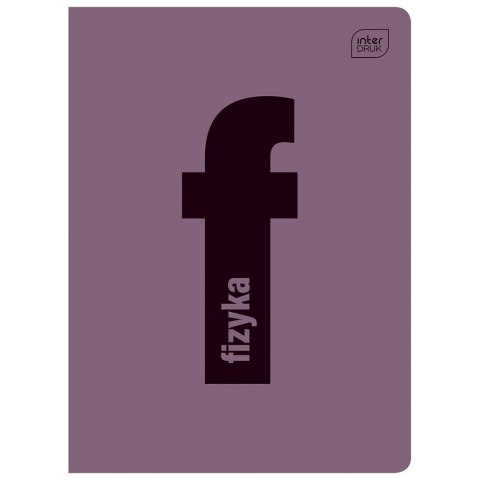 Zeszyt tematyczny fizyka A5 60k. 70g krata Interdruk