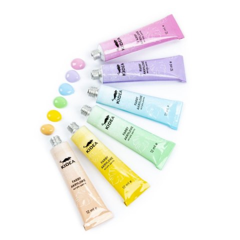 Farba akrylowa kolor: mix 12ml Kidea (FAAP12KA)