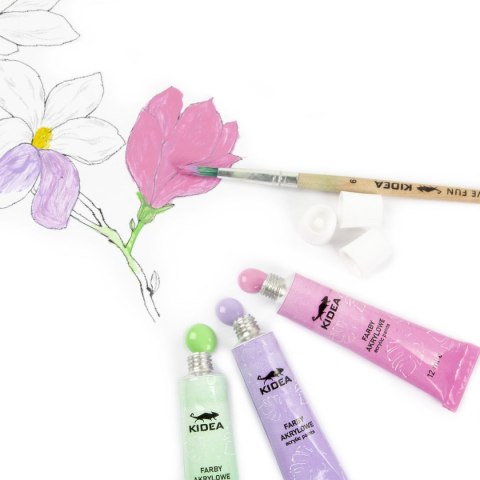 Farba akrylowa kolor: mix 12ml Kidea (FAAP12KA)