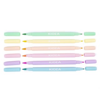 Flamaster Pastel 6 kol. Kidea (FDPBB6KA)