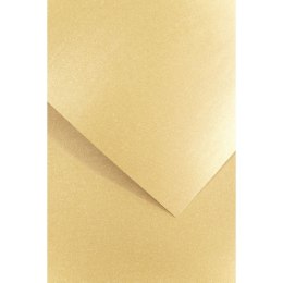 Papier ozdobny (wizytówkowy) millenium złoty A4 złoty 180g Galeria Papieru (200772)