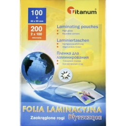 Folia do laminowania Titanum - przezroczysty 100mic. 65mm x 95mm