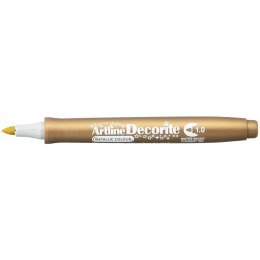Marker permanentny Artline złoty metaliczny decorite, złoty 1,0mm pędzelek końcówka (AR-033 9 6)