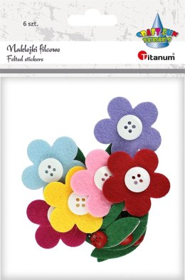 Naklejka (nalepka) Titanum Craft-Fun Series filcowe 3D kwiaty (M-03)