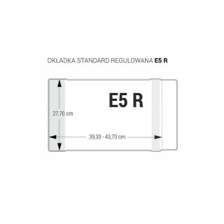 Okładka Standard regulowana E5 R [mm:] 277x393-437 Biurfol (OZB-48)