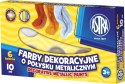 Farby plakatowe metaliczne kolor: mix 10ml 6 kolor. Astra (83411900)
