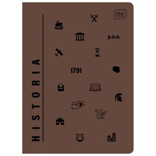 Zeszyt UV HISTORIA A5 60k. 70g krata Interdruk (A5/ 60 #)