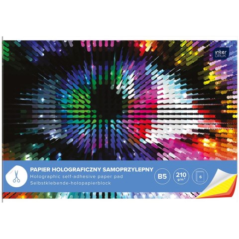Zeszyt papierów kolorowych B5 210g 6k Interdruk (ZEPAHOB5)