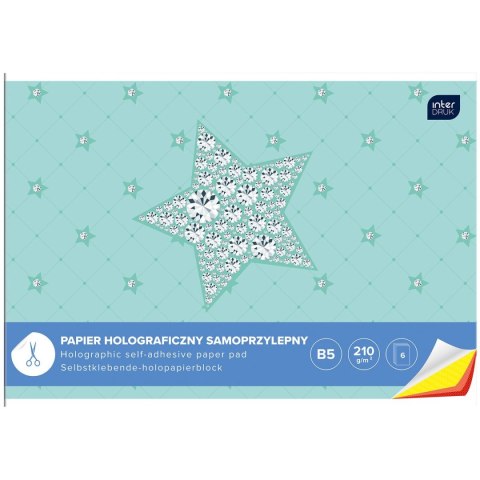 Zeszyt papierów kolorowych B5 210g 6k Interdruk (ZEPAHOB5)