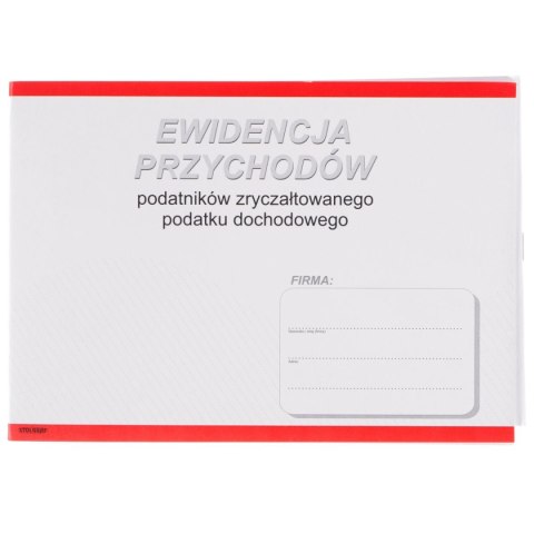 Druk offsetowy ewidencja przychodów podatków zryczałtownych A5 A5 18k. Stolgraf (P2)