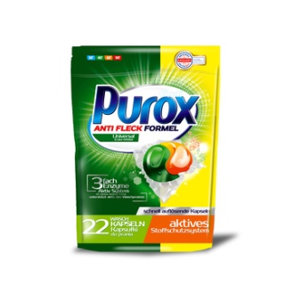 Kapsułki do prania PUROX 22szt. Universal