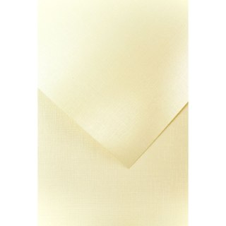 Papier ozdobny (wizytówkowy) holland kremowy A4 kremowy 230g Galeria Papieru (200502)