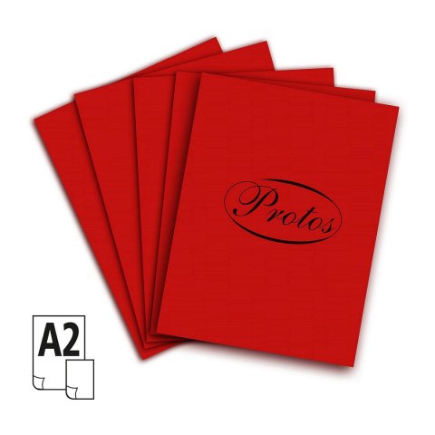 Brystol A2 czerwony ciemny 20k [mm:] 430x610 Protos