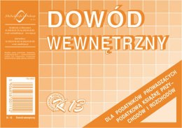 Druk offsetowy Michalczyk i Prokop Dowód wewnętrzny A6 50k. (K-13)