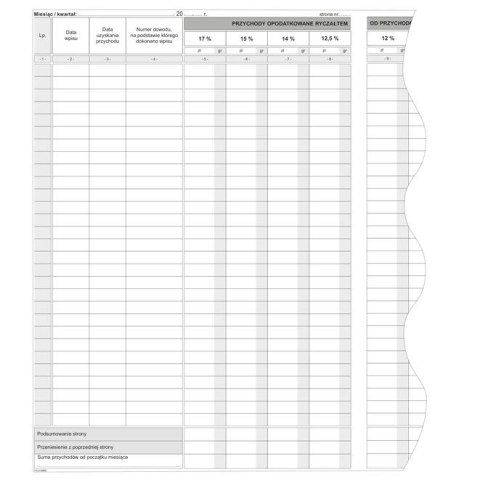 Druk offsetowy Ewidencja przychodów A4 Michalczyk i Prokop (R02-H)