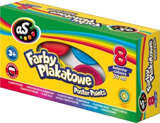 Farby plakatowe kolor: mix 20ml 8 kolor. As (83412900)
