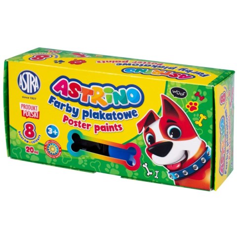 Farby plakatowe kolor: mix 20ml 8 kolor. Astra (301221002)