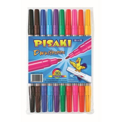 Flamaster dwustronne 10 kol. Kamet (K-3444)