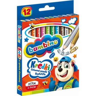 Kredki ołówkowe Bambino 12 kol. St.Majewski