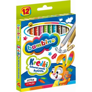 Kredki ołówkowe Bambino 12 kol. St.Majewski