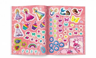 Książka dla dzieci Barbie™. 100 brokatowych naklejek Ameet
