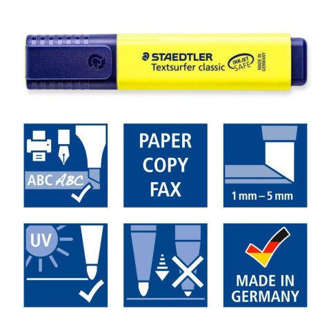 Zakreślacz 4 kolory wkład mix 1-5mm Staedtler (s 364-S WP4P)