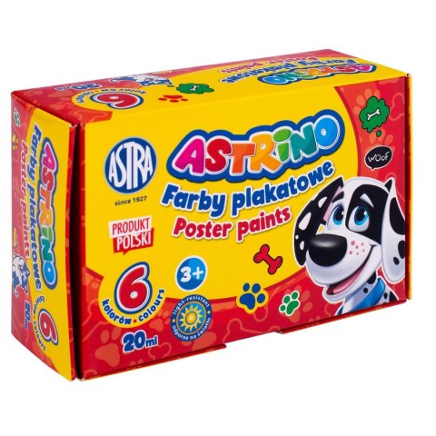 Farby plakatowe ASTRINO kolor: miedziany 20ml 6 kolor. Astra (301221001)