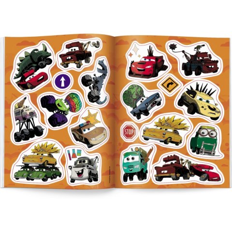 Książka dla dzieci Auta z naklejkami Ameet (NA 9131)