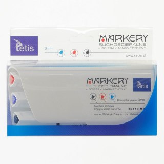 Marker suchościeralny marekery do tablic wkład mix 3,0mm okrągła końcówka Tetis