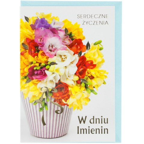 Kartka składana imieniny Extra B6 Pol-mak (b6x)