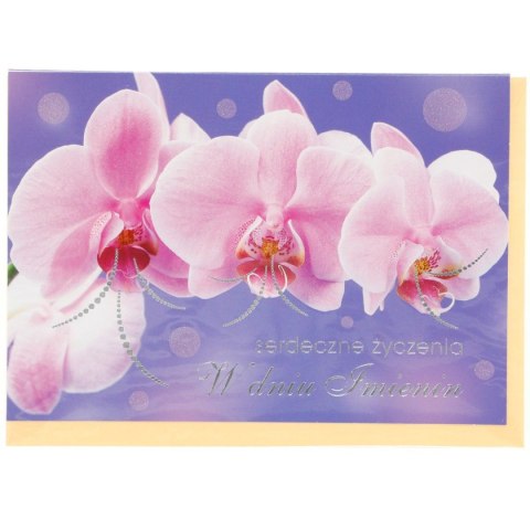 Kartka składana imieniny Extra B6 Pol-mak (b6x)