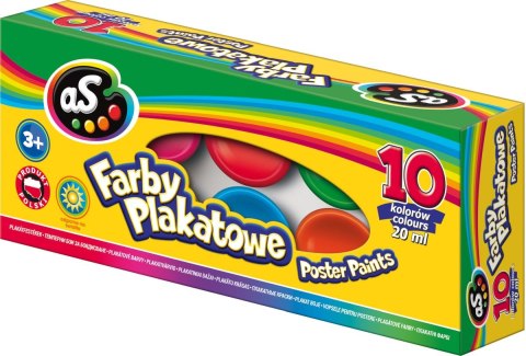 Farby plakatowe As kolor: mix 20ml 10 kolor. (301215008)