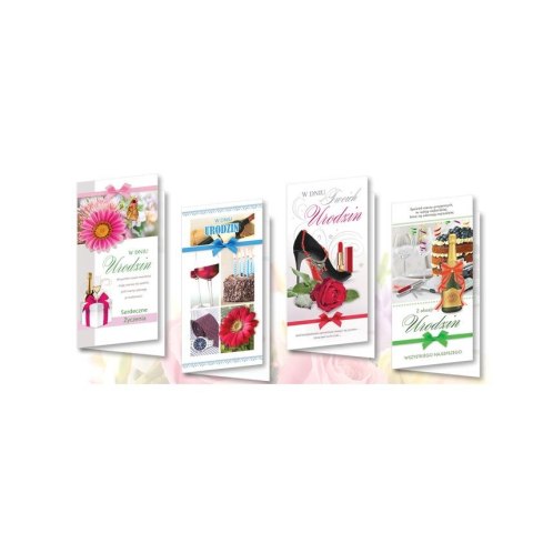 Kartka składana Lux urodziny [mm:] 230x120 Top Graphic (DLXO)