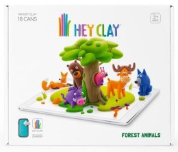 Masa plastyczna dla dzieci Tm Toys Hey Clay Zwierzęta Leśne, 18 kolorów - mix (HCL18011CEE)
