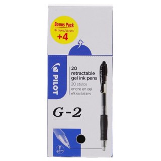 Długopis żelowy G2 wkład czarny 0,25mm Pilot (PIBLG2-B-BOX-20)