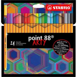 Cienkopis Stabilo point 88 ARTY, mix 0,4mm 24kol. (8824/1-20)