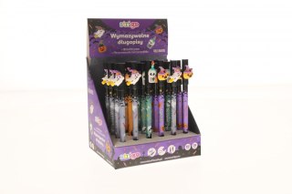 Długopis wymazywalny Halloween wymazywalny niebieski wkład niebieski 0,5mm Strigo (SSC200)