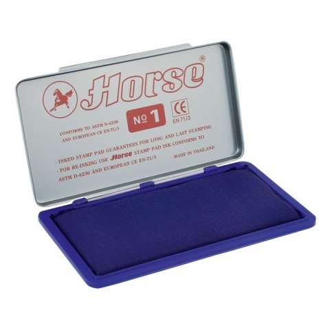 Poduszka do stempli Nr 1 niebieska [mm:] 74x150 Horse (140-1018)