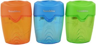 Temperówka Bambino podwójna mix plastik St.Right