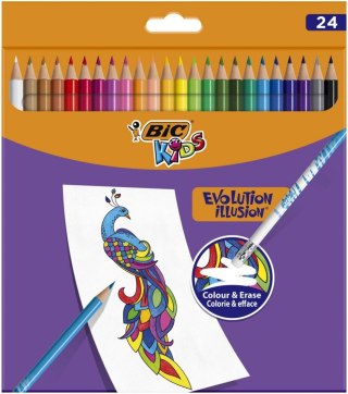 Kredki ołówkowe ILLUSION 24 kol. Bic (987869)