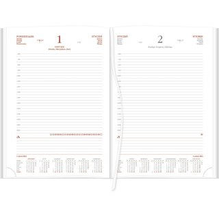 Kalendarz książkowy (terminarz) 5905031843235 Vivella granatowy B5 Wydawnictwo Wokół Nas (216 B5DB)