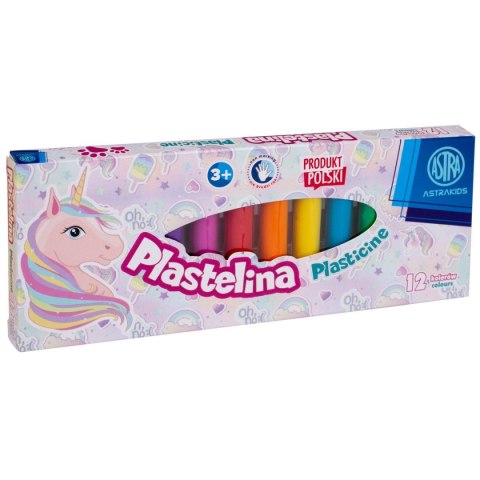 Plastelina 12 kol. jednorożec mix Astra (303221007)