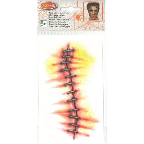 Tatuaż Halloween rany Arpex (KO9784)