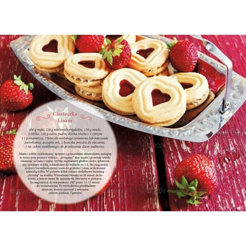 Kalendarz ścienny notatnikowy 2024 SŁODKIE CHWILE 220mm x 490mm Lucrum (WN03)