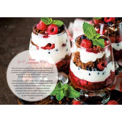 Kalendarz ścienny notatnikowy 2024 SŁODKIE CHWILE 220mm x 490mm Lucrum (WN03)